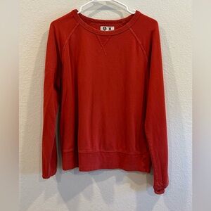 American Giant Orange Red crewneck sweater Size M